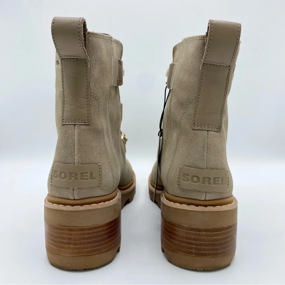 Sorel Omega Taupe Gum 2 Joan Now Lace-Up Boot Size 10